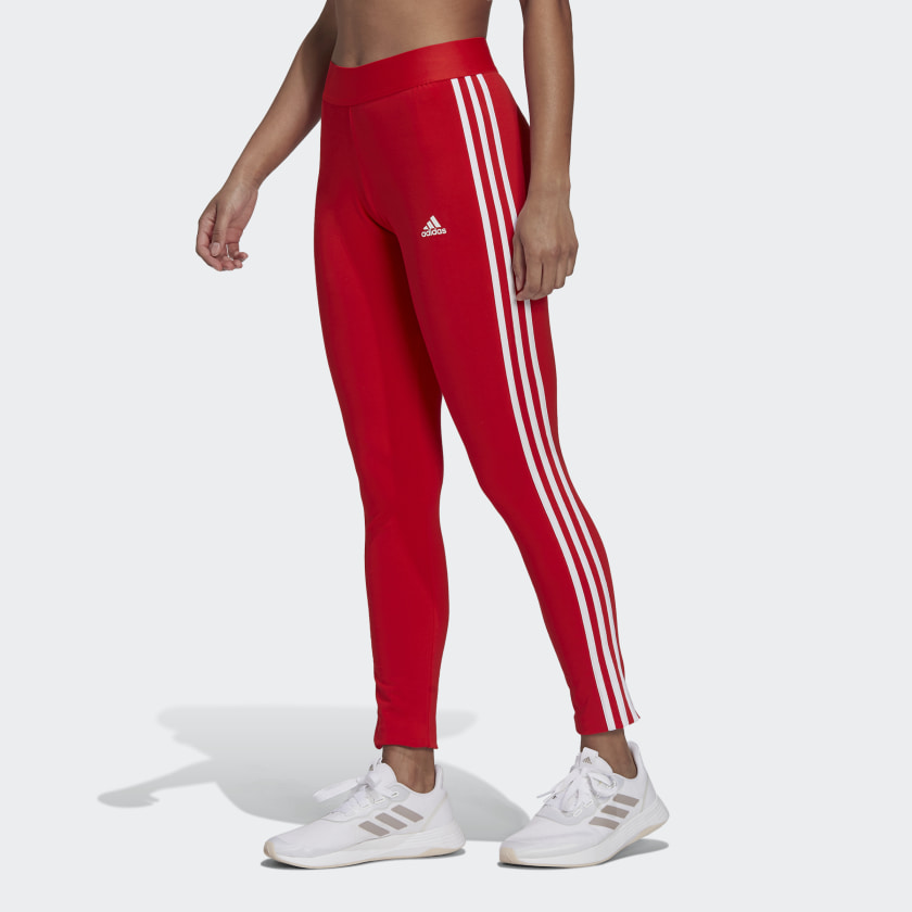 Adidas Red Leggings Loungwear Ladies - O'Rahelly Sports Tipperary